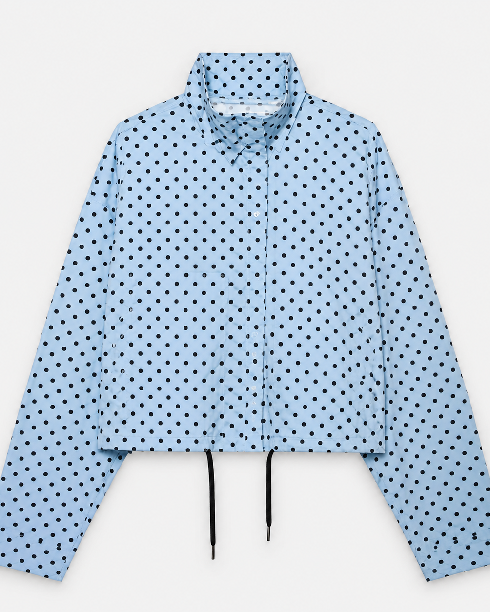 Dotted jacquard bomber jacket with ribbed collar, cuffs and hem, front view