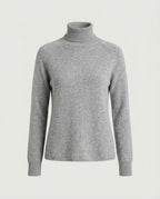 Essential Turtleneck, Grey, front