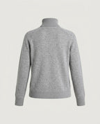 Essential Turtleneck, Grey, back