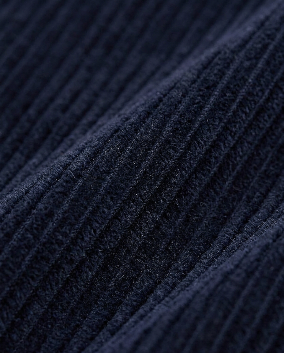 Corduroy Maxi Skirt, Navy, fabric