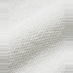 Faux Fur Hood Bomber in White, soft looped jersey texture close-up