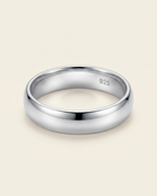 Polished Dome Ring in Silver, product view