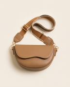 Crescent Crossbody Bag, Camel, front