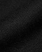 Pleated Tailored Shorts in Black, fine diagonal twill weave close-up