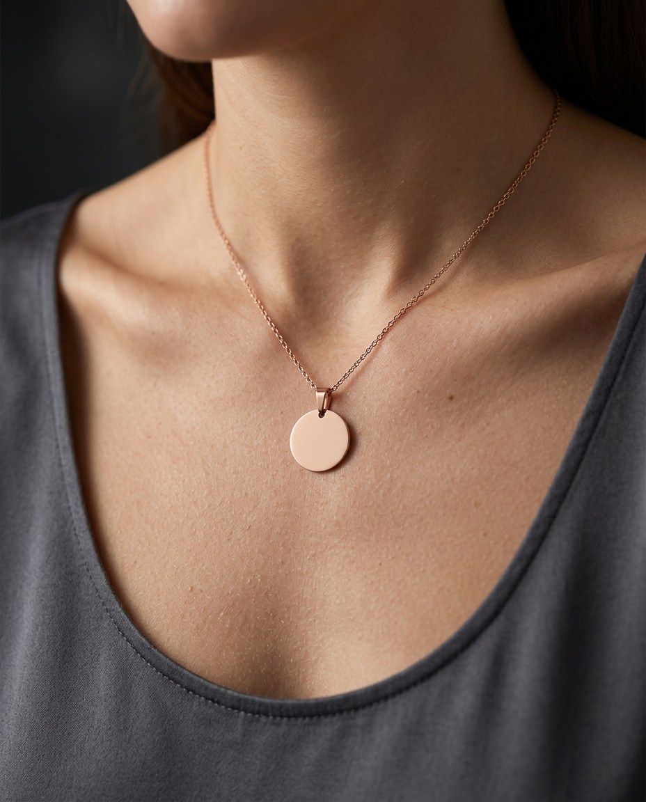 Close-up of the polished disc surface in Gold.