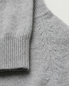 Essential Turtleneck, Grey, detail