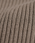 Ribbed Tank Maxi Dress in Mocha, chunky vertical rib knit close-up