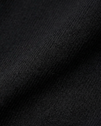 Slip Maxi Dress in Black, dark smooth twill weave close-up