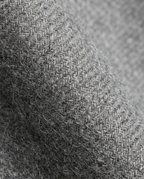 Tailored Pencil Skirt in Grey, brushed herringbone-look wool-blend texture close-up