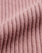 Ribbed Knit Shorts in Pink, vertical rib knit close-up